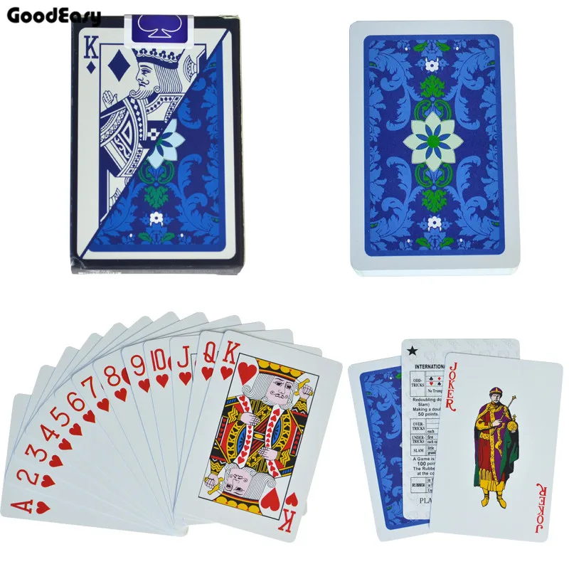 No.6317 Blue Пластиковые карты водоотталкивающие игральные карты Техасский Холдем игральные карты черный Jack пластиковая игровая карта покер карты игра, настольная игра 58*88 мм карты - Цвет: No.6317 Blue