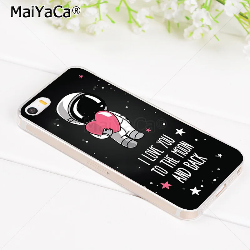 MaiYaCa Moons космический человек астронавт модный дизайн тонкий чехол из ТПУ для iPhone 8
