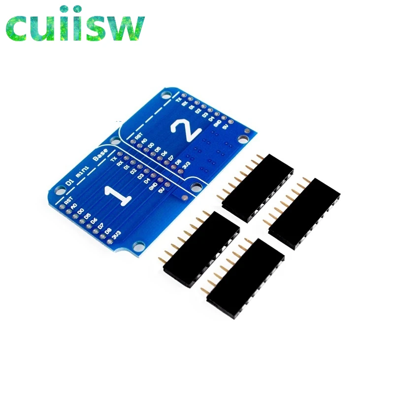 Для Wemos D1 Mini Dual Socket Base Shield NodeMCU ESP8266 макетная Базовая плата 3 В с контактами |