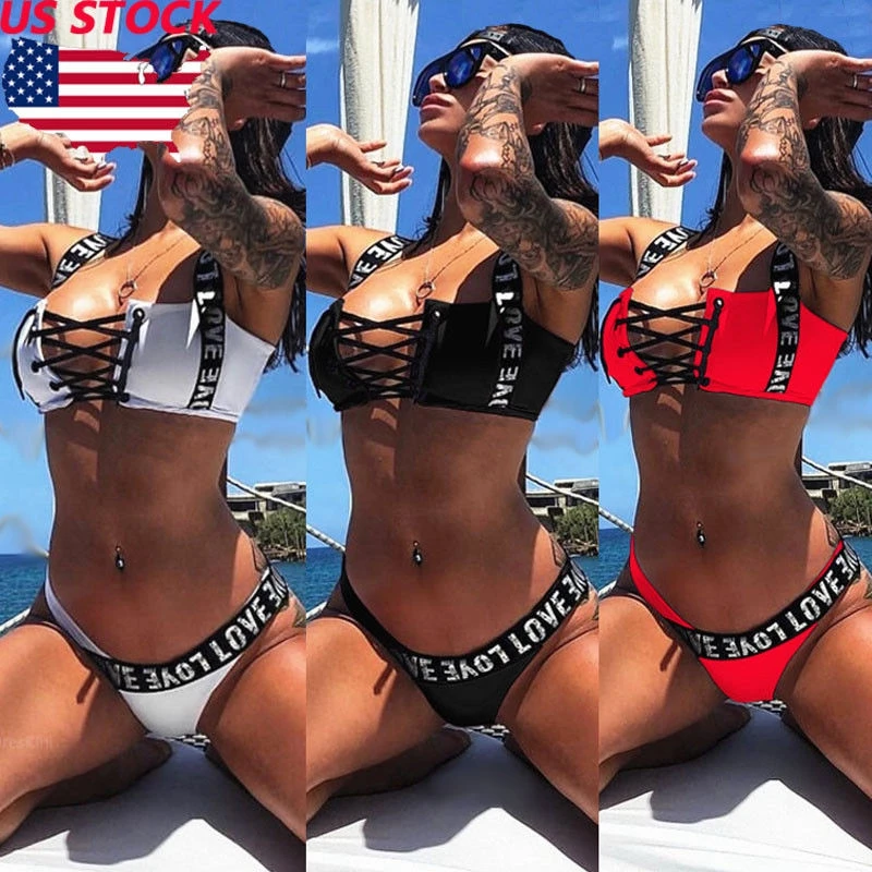 Женский купальник бикини с пуш-апом 2 шт. | Женская одежда