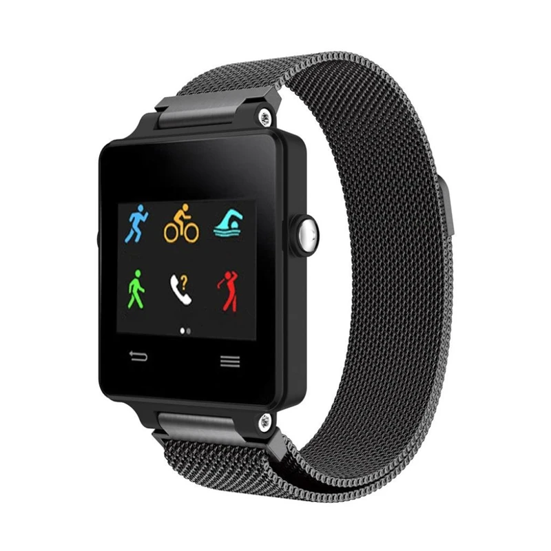 16 мм Миланская петля для Garmin Vivoactive ацетат Спортивные gps Смарт-часы из нержавеющей стали сетчатый Браслет сменный ремешок
