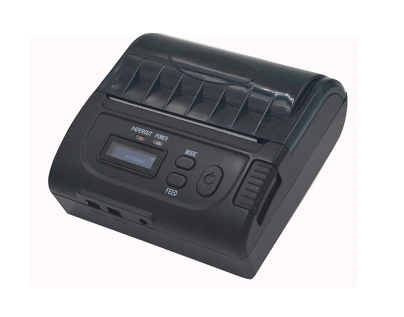 80 мм Bluetooth термопринтер ЖК USB Термопринтер для чеков портативный принтер IOS/Android |