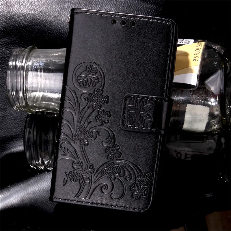 Black Роскошный кожаный чехол-бумажник для samsung Galaxy J1 Mini J105 J105H SM-J105H J105F/J1 Nxt Duos откидная задняя крышка для телефона - Цвет: Black