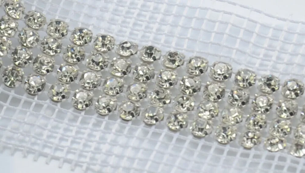 Облицовочные Стразы для свадебного торта 4 ряда 1 ярд/Лот прозрачные стразы с