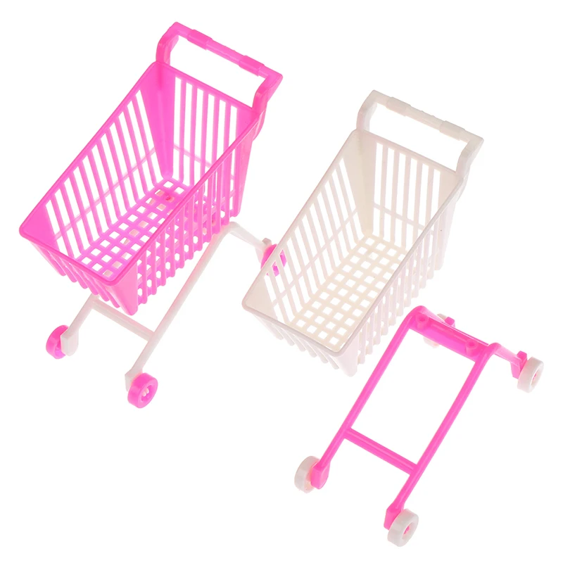 

Mini Children Handcart Simulation Small Supermarket Shopping Cart Utility Cart Pretend Play Toys Strollers 10.5*5.5*10.5cm