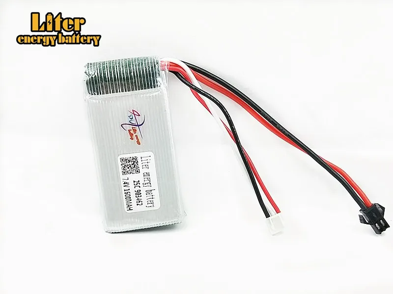 

7.4V 1600mAh Lipo battery 903462 25c Rechargeable battery Remote control aircraft model battery SMplug
