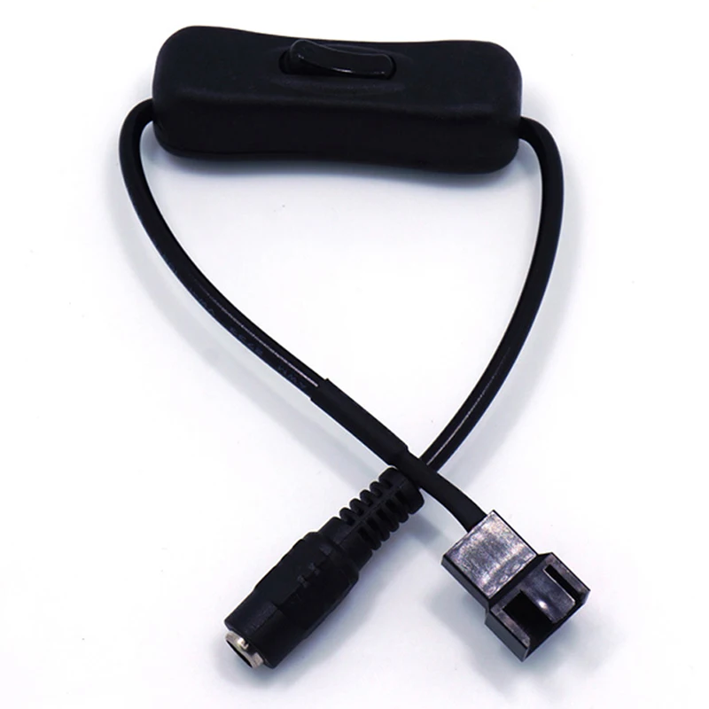 Медный DC 5521 до 4Pin компьютер pwm маршрутизатор для ПК вентилятор питания Swith адаптер