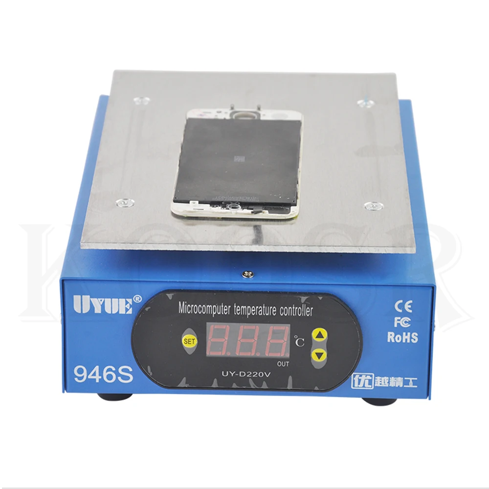 UYUE Preheat станция 946s 220V 400W нагревательная пластина для телефона машина-сепаратор с ЖК-экраном подогреватель Цифровая Платформа термостата