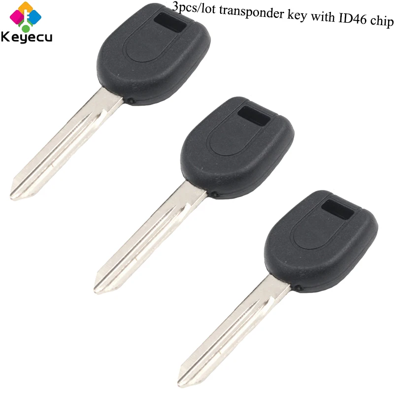 KEYECU Замена транспондера ключи зажигания автомобиля ID46 чип FOB для Mitsubishi Eclipse Galant