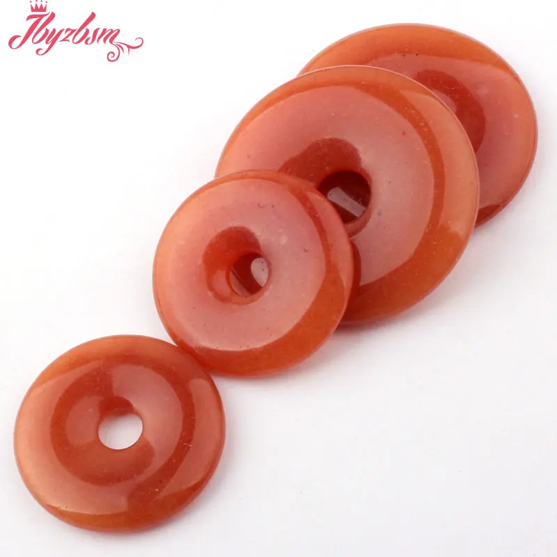 30 40 50 мм натуральные круглые красные бусины из авантюрина 1 шт. для DIY ожерелья