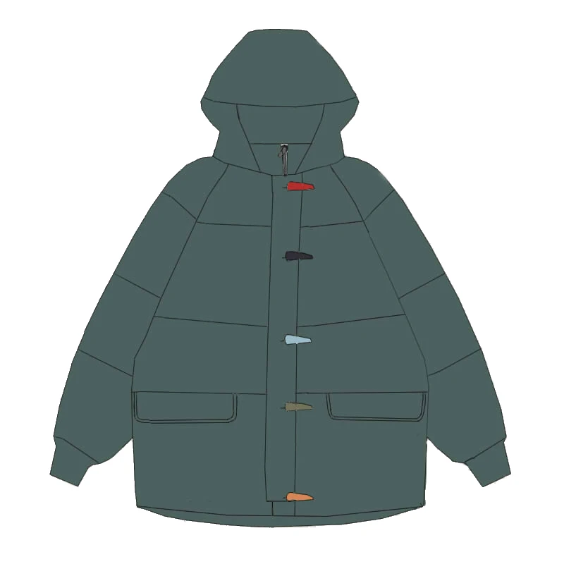 Autumn and winter new long horn button coat tooling thick clothing women's tide 2019 fashion | Женская одежда