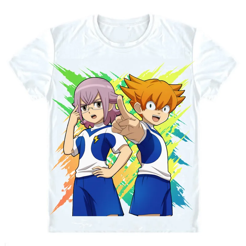 Футболки Inazuma Eleven GO 2 Chrono Stone многостильные рубашки с коротким рукавом Irebun Tenma Matsukaze