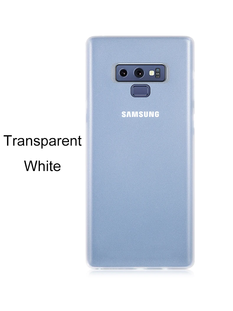 0,3 мм ультра тонкий чехол для телефона samsung Galaxy S8 S9 Plus Note 8 9 матовая прозрачная жесткая полная крышка тонкий чехол для телефона