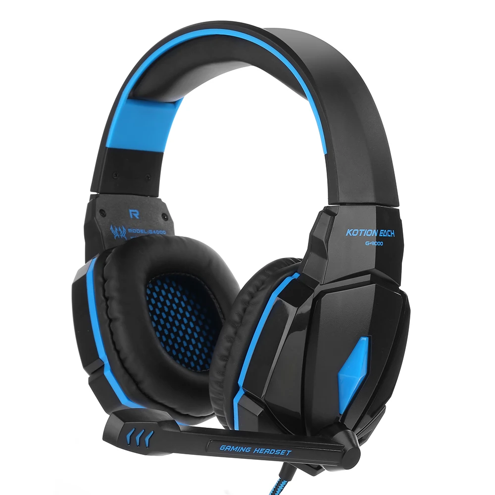 Игровые наушники KOTION G4000 компьютерные стерео светодиодный с глубокими басами для