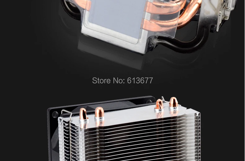 Высокое качество 80 мм вентилятор 2 тепловые трубки TDP 95 Вт для LGA 775 1150 1151 FM2 FM1 AM3+ AM2+ кулер для процессора вентилятор ID-Cooling SE-802