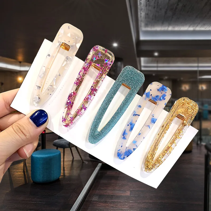 Корейская шпилька для волос с жемчужиной заколка милая треугольная аксессуары