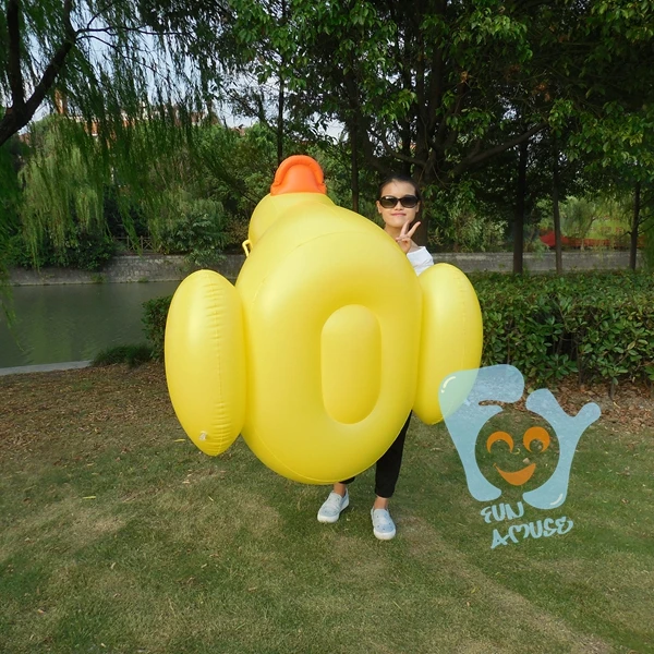 Желтая надувная утка надувные ездить на бассейн игрушки нарукавники для