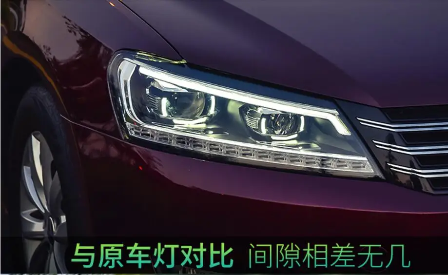 Автомобильный бампер фара для Volkswagen passat головного света 2016 ~ 2018y светодиодный