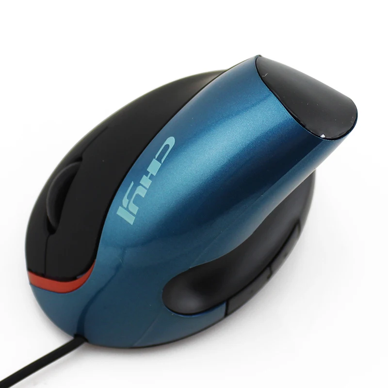 Проводная эргономичная Вертикальная мышь CHYI USB кабель 1600DPI оптическая для ПК