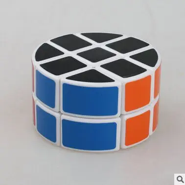 Скоростной кубик LanLan 2x3x3 233 Column Pie-shape Round белого/черного цвета, высокого качества, с наклейками из ПВХ, обучающая игрушка Special Toy.