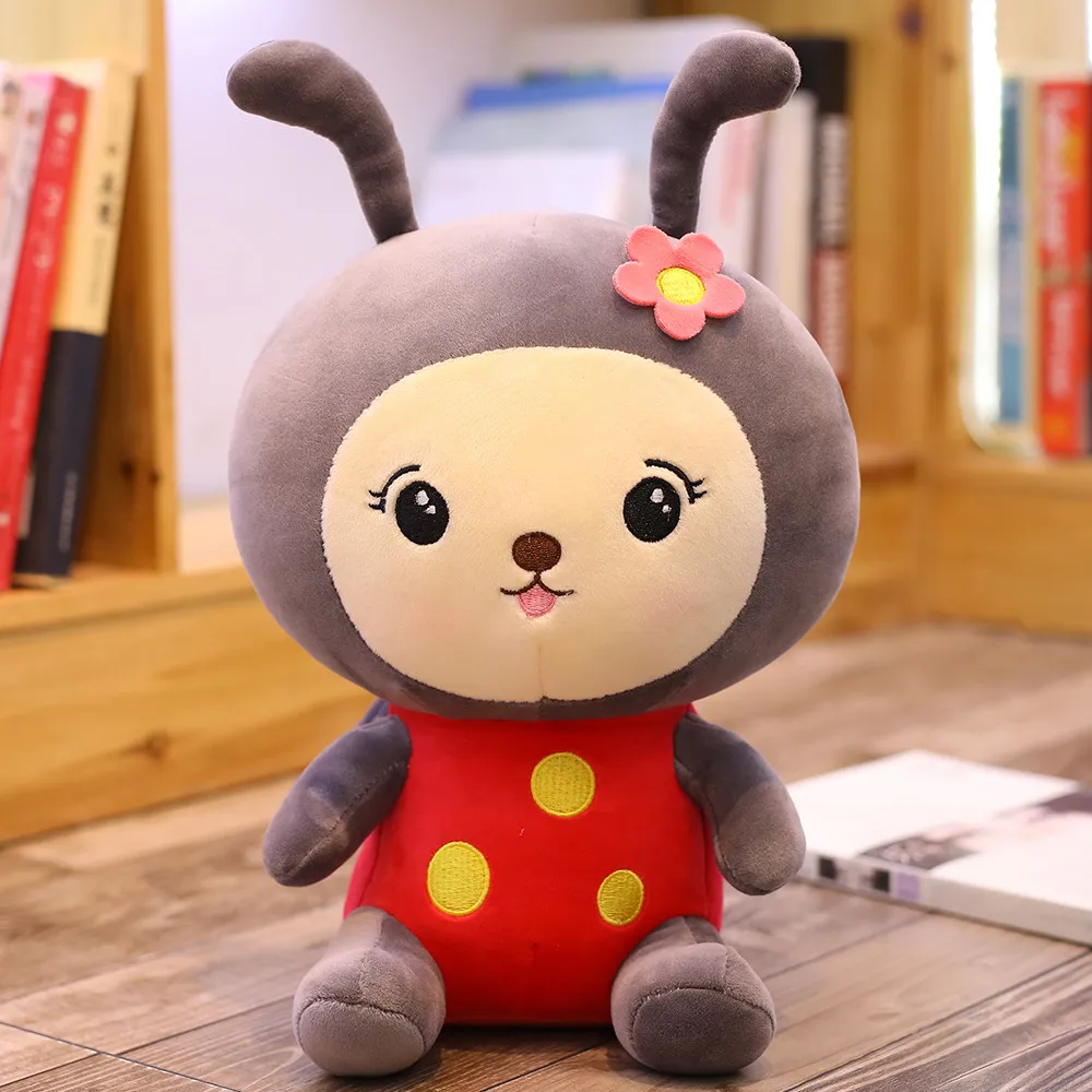 1 шт. Новинка 25 ~ 40 см Kawaii Honeybee плюшевые игрушки милая Пчелка с крыльями мягкие