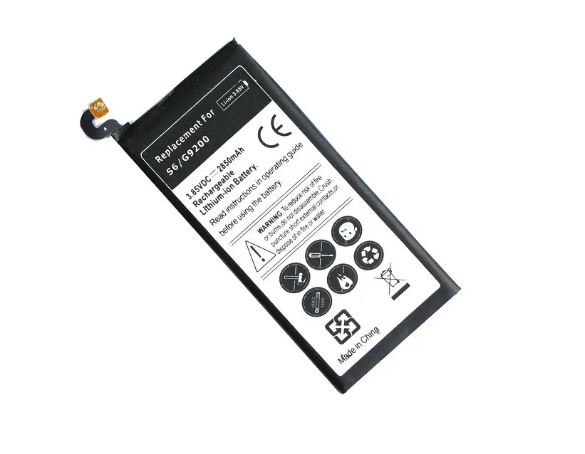 1x2850 мА/ч EB BG920ABE Замена литий ионная аккумуляторная батарея для Samsung Galaxy S6 G9200 G920i