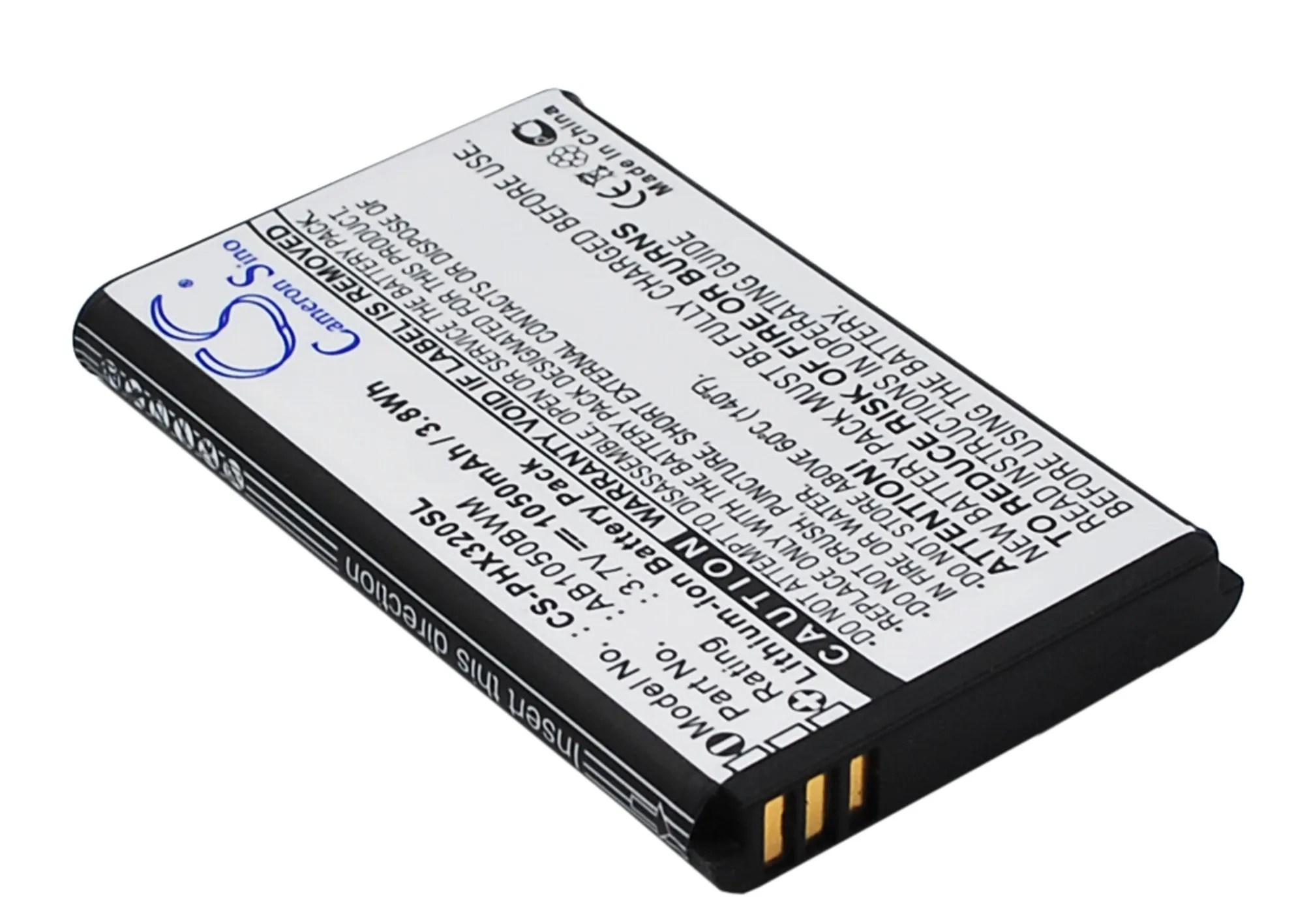 Высококачественный аккумулятор Cameron Sino 1050 мАч AB1050BWM для Philips Xenium 312 320 X186|cameron