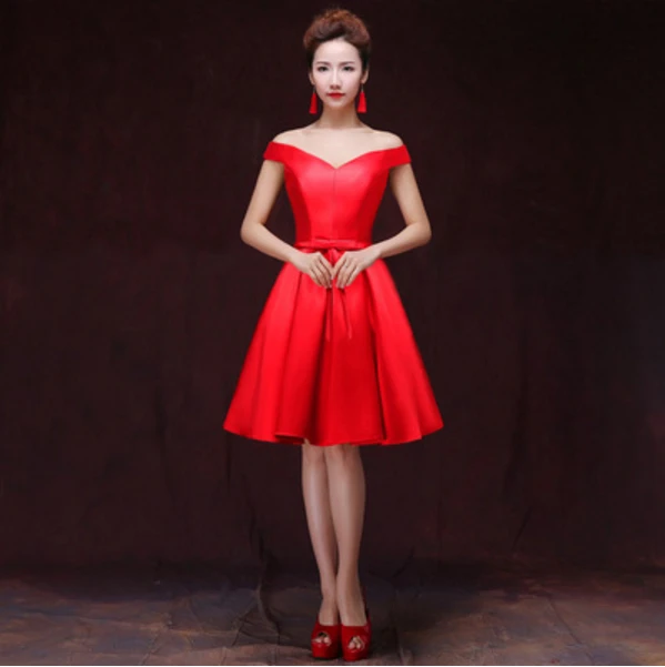 Высокая Мода Формальные королевские синие женские красные Скромные Вечерние