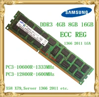 samsung ddr3 4gb 8gb 16gb server memory 1333 1600mhz ecc reg ddr3 pc3 10600r 12800r register rimm ram x58 x79 motherboard use
