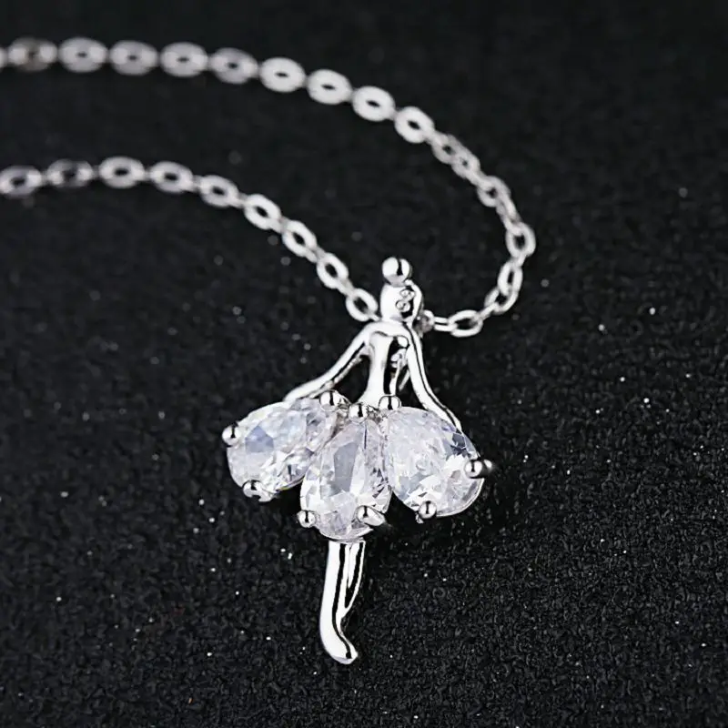 Модные свежие девушки ожерелье s для женщин золото родиевое покрытие кулон