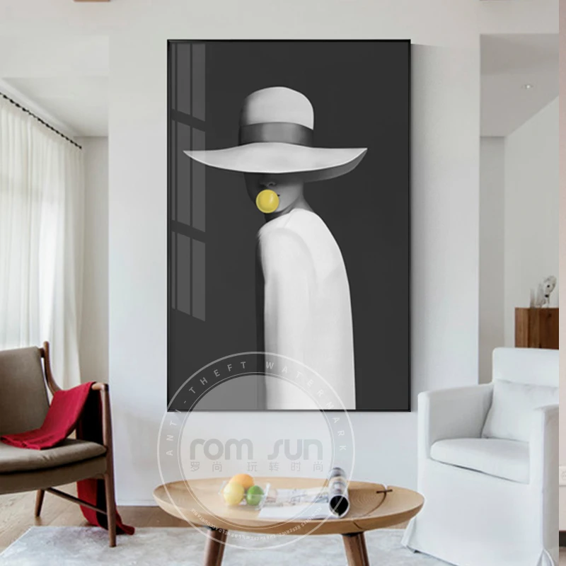 Абстрактный голые плечи холст картины современное искусство настенные для