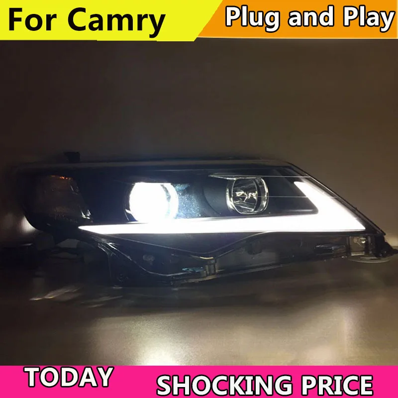 Стайлинг автомобиля для американской версии Toyota Camry фары camry 2012 2014 светодиодный