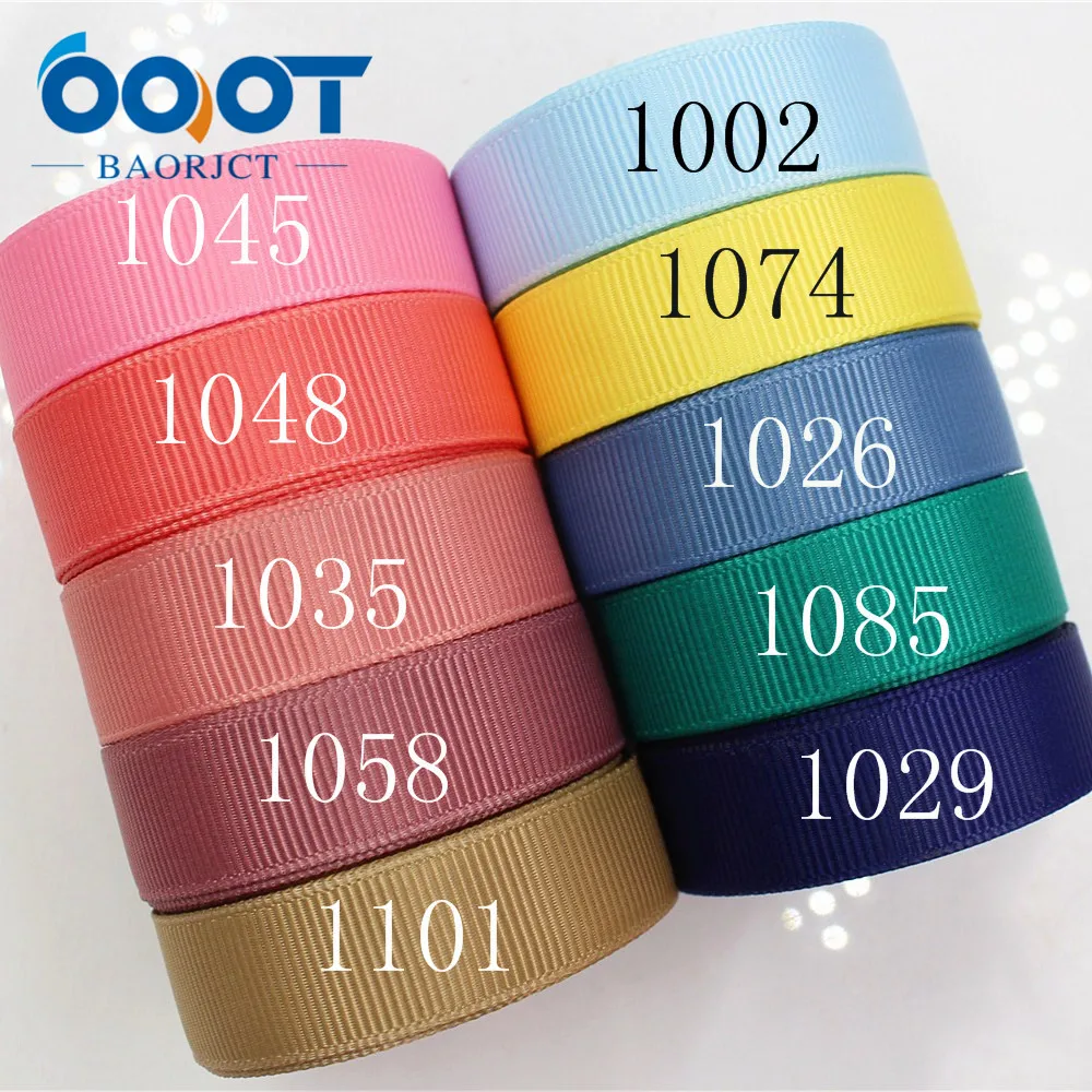 Лента для одежды ручной работы однотонная Grosgrain 10 ярдов 1760611 16 мм|grosgrain ribbon