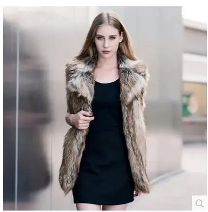 Женский весенне-осенний жилет из искусственного меха Размеры S/9Xl | Женская одежда