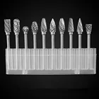 Сверла карбидные для металла и деревообработки, 3 х6 мм, 10 шт.