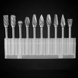 Сверла карбидные для металла и деревообработки, 3 х6 мм, 10 шт.