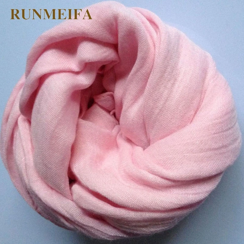 RUNMEIFA Лидер продаж осень/зима для женщин/детей шарфы сплошной хлопок теплый