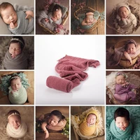 stretch baby photography props blanket wraps organic cotton wrap soft infant newborn photo wraps cloth accessories 40180cm