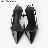 jianbudan summer sexy womens high heels 2022 elegant professional women office shoes 8cm10cm shallow pumps sandals 34 41