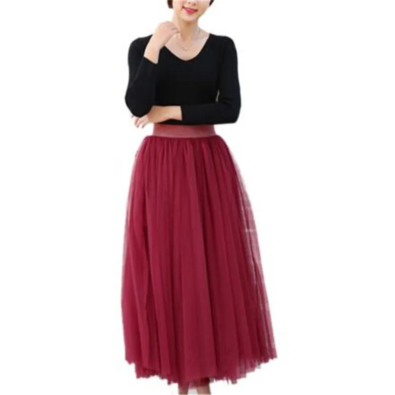 Новинка лета 2016 модные юбки-макси в Корейском стиле 8 мес. женские юбки-пачки с