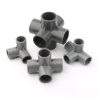 Внутренний диаметр 25 мм Серые фитинги из ПВХ для полива фермы