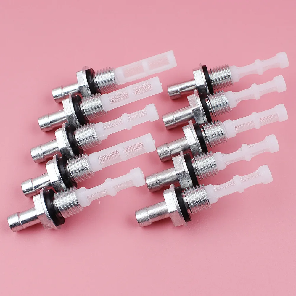 10pcslot fuel tank filter joint for honda gx120 gx140 gx160 gx240 gx270 gx340 gx390 engine motor part free global shipping