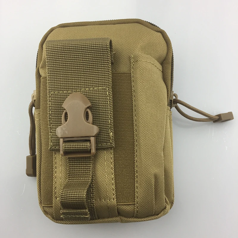 Khaki Спортивная повседневная Тактическая Военная уличная поясная Сумка Molle, Мужская Спортивная повседневная поясная сумка, чехол для телефона, кемпинга, охоты - Цвет: Khaki