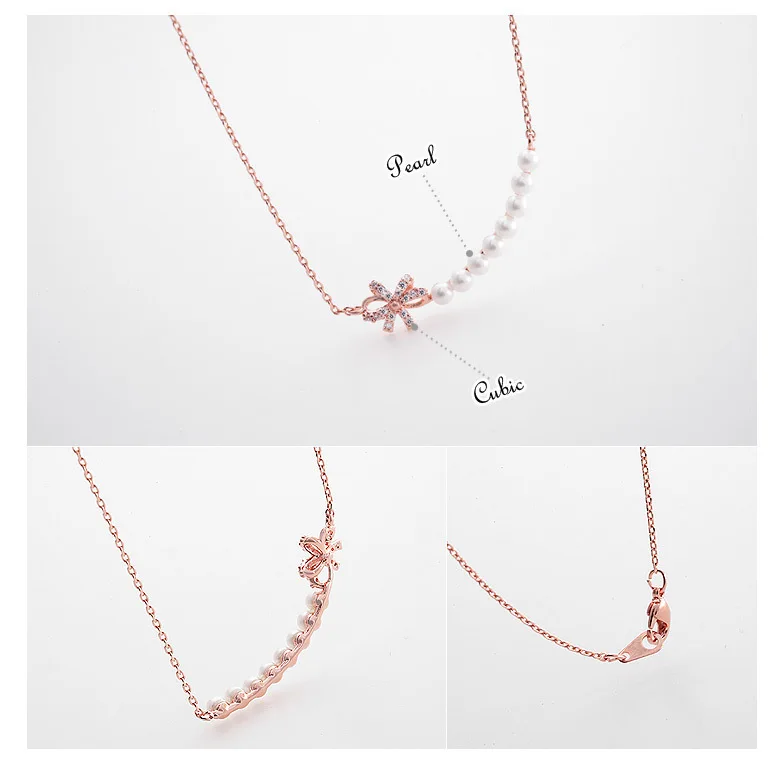 Модные серебряные цепочки цвета розового золота ожерелья и подвески из