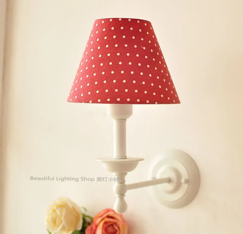 Европейский стиль прикроватный теплый настенный светильник Светильники для