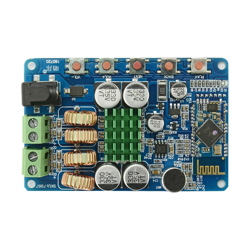 TPA3116 Bluetooth цифровой усилитель доска двухканальный 2X50 Вт Bluetooth 4,0 усилители приемников аудио стерео DIY с микрофоном