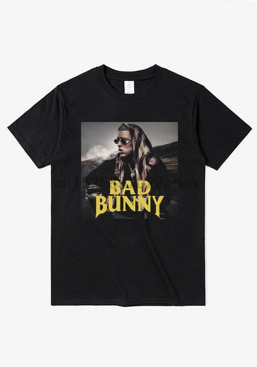 Футболка унисекс с музыкальным логотипом Bad Bunny (1) | Мужская одежда