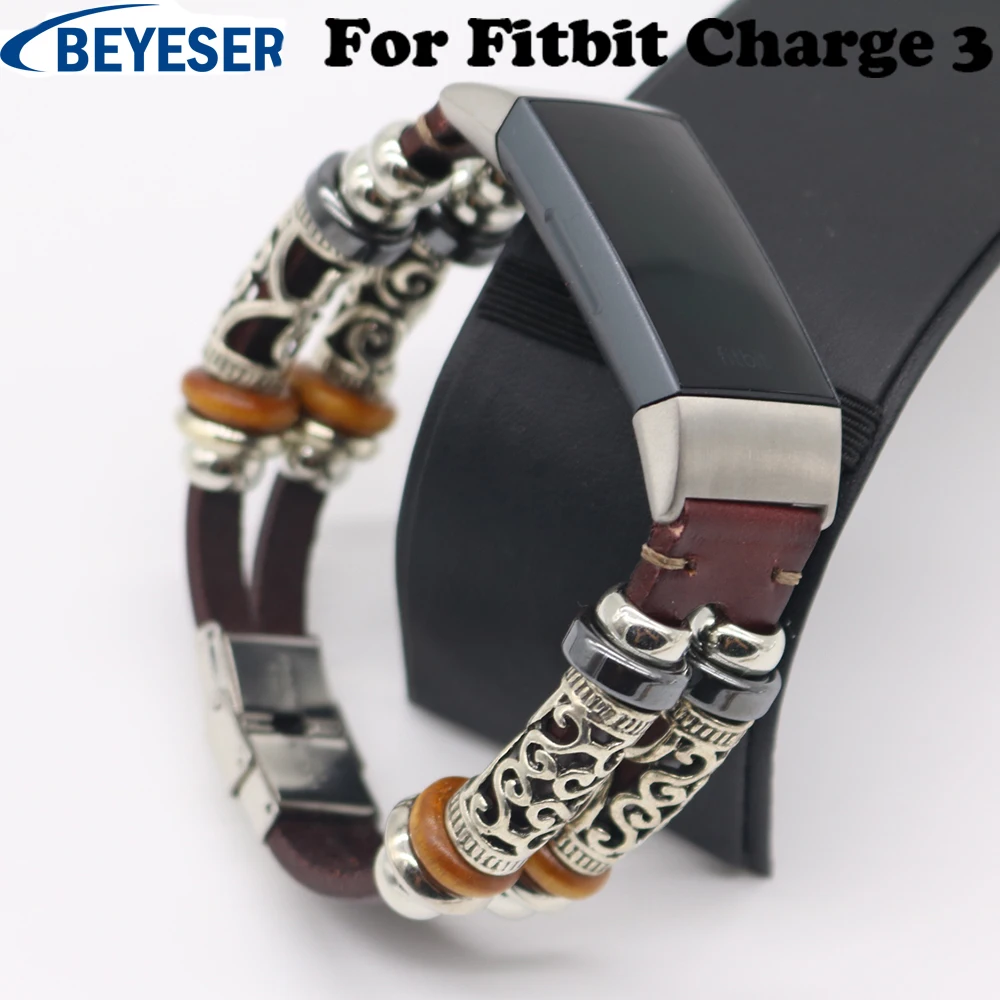 Браслет для часов Fitbit Charge 3 кожаный сменный ремешок смарт аксессуары 3| |