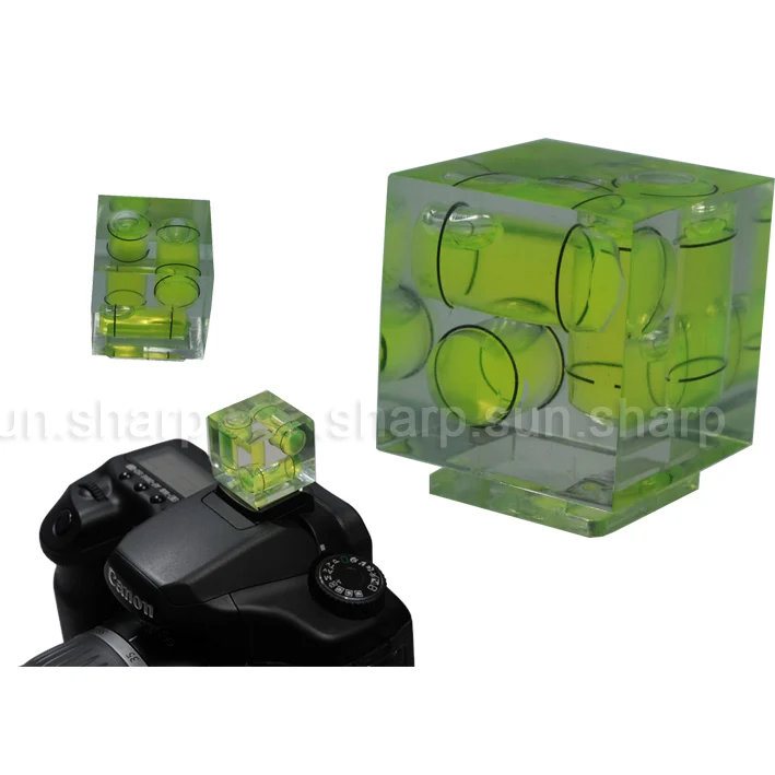 Тройной 3D 3 осевой пузырьковый уровень камеры Горячий башмак для Nikon FUJI Pentax Canon