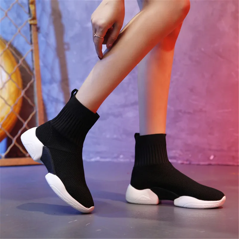 UPUPER/; высокие кроссовки; женская обувь для бега; женская спортивная обувь с дышащей сеткой; женская обувь; женские кроссовки на платформе
